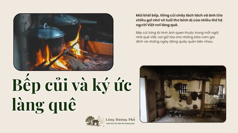 Bếp củi và ký ức làng quê